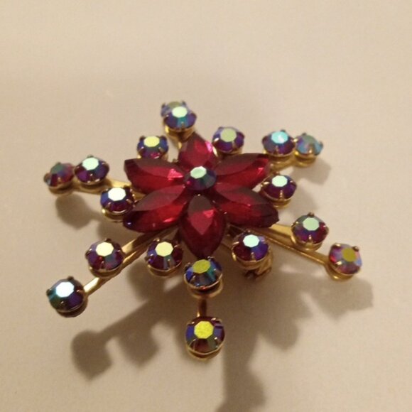 VINTAGE Rhinestone Brooch - Unsigned - Picture 5 of 5